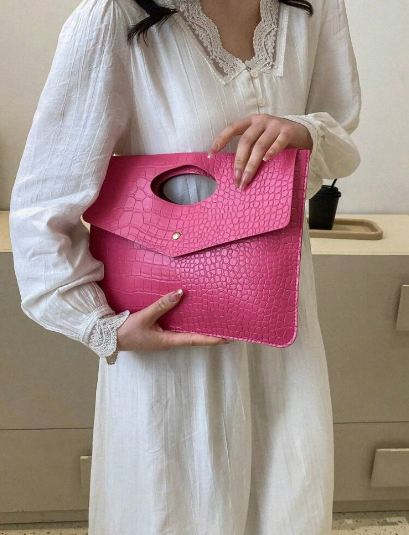 Pink All In One Clutch Bag