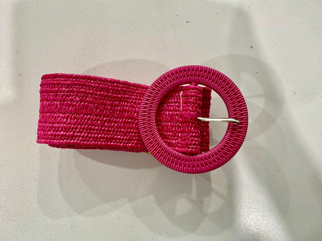 Hot Pink Elasticated Belt