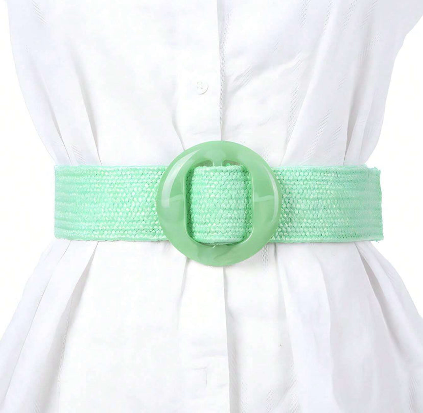 Mint Green Elasticated Belt