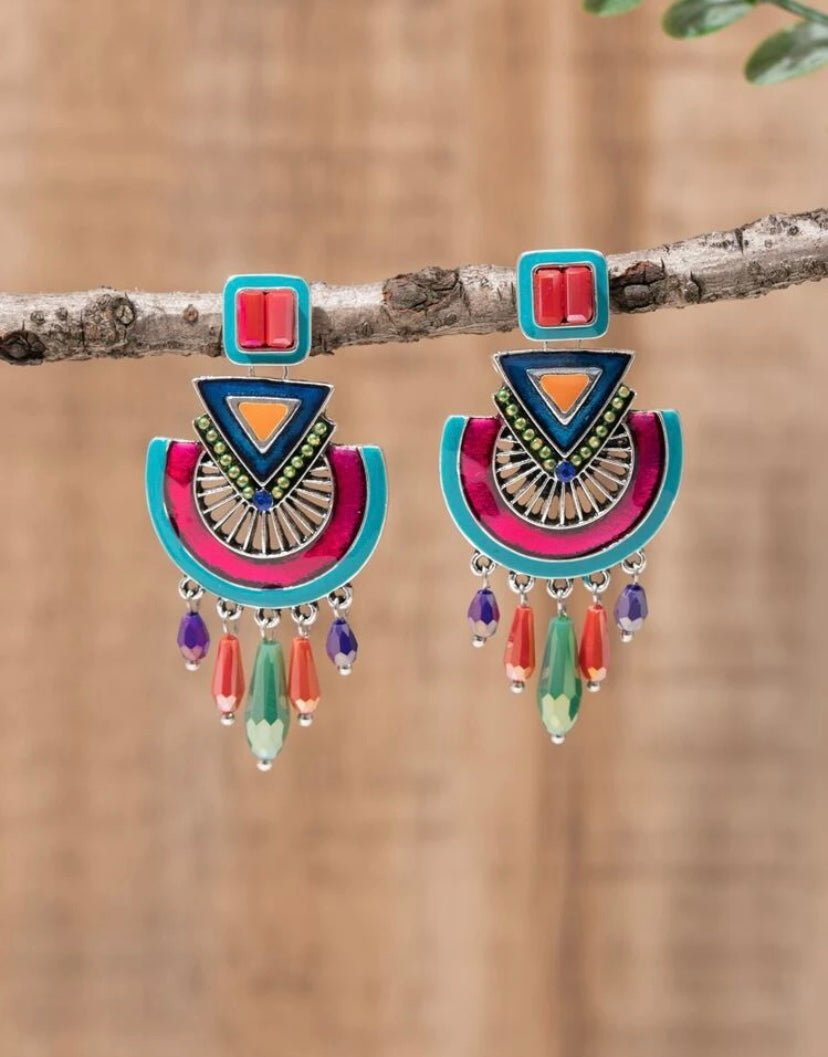 Multi Drop Glam Earrings