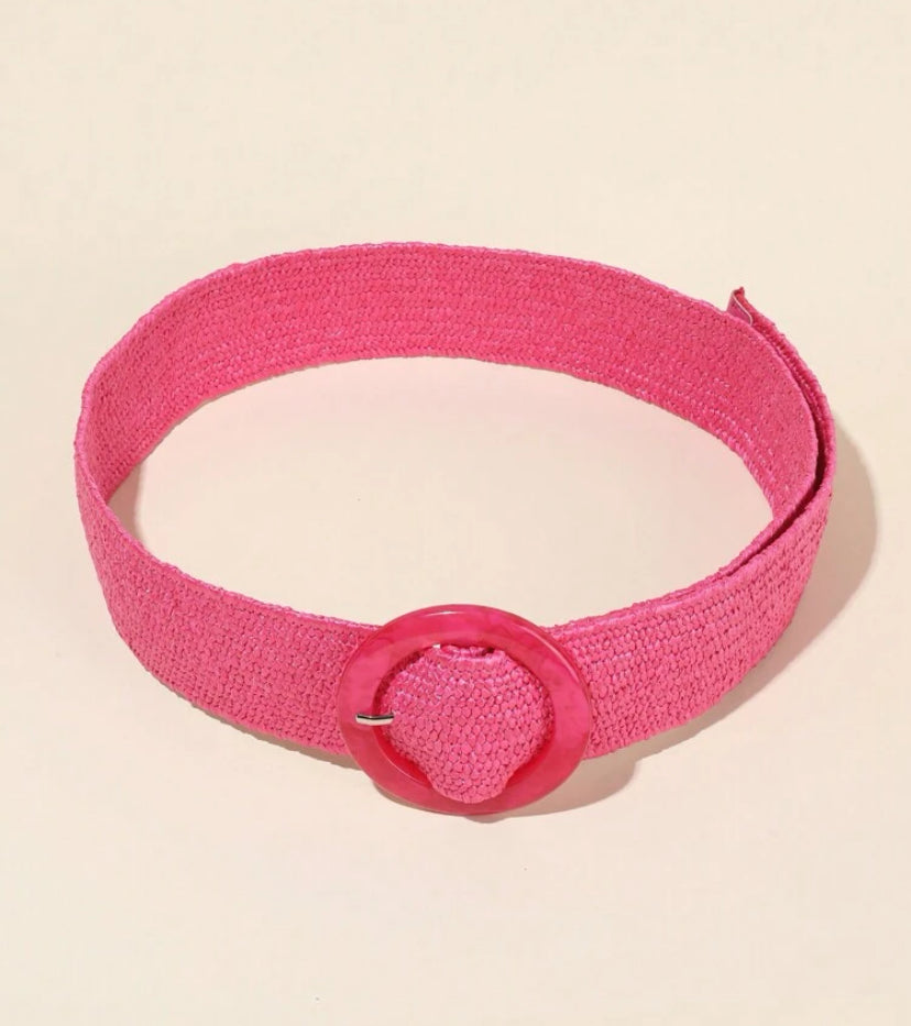 Hot Pink Elasticated Belt