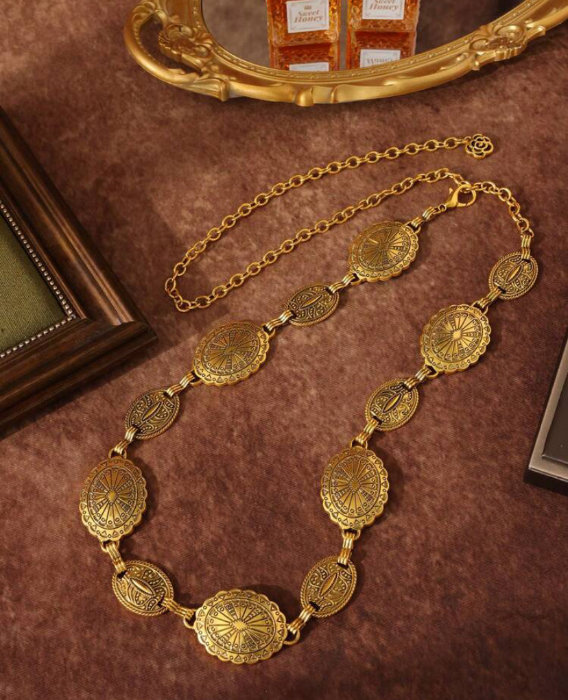 Gold Chain Boho Belt