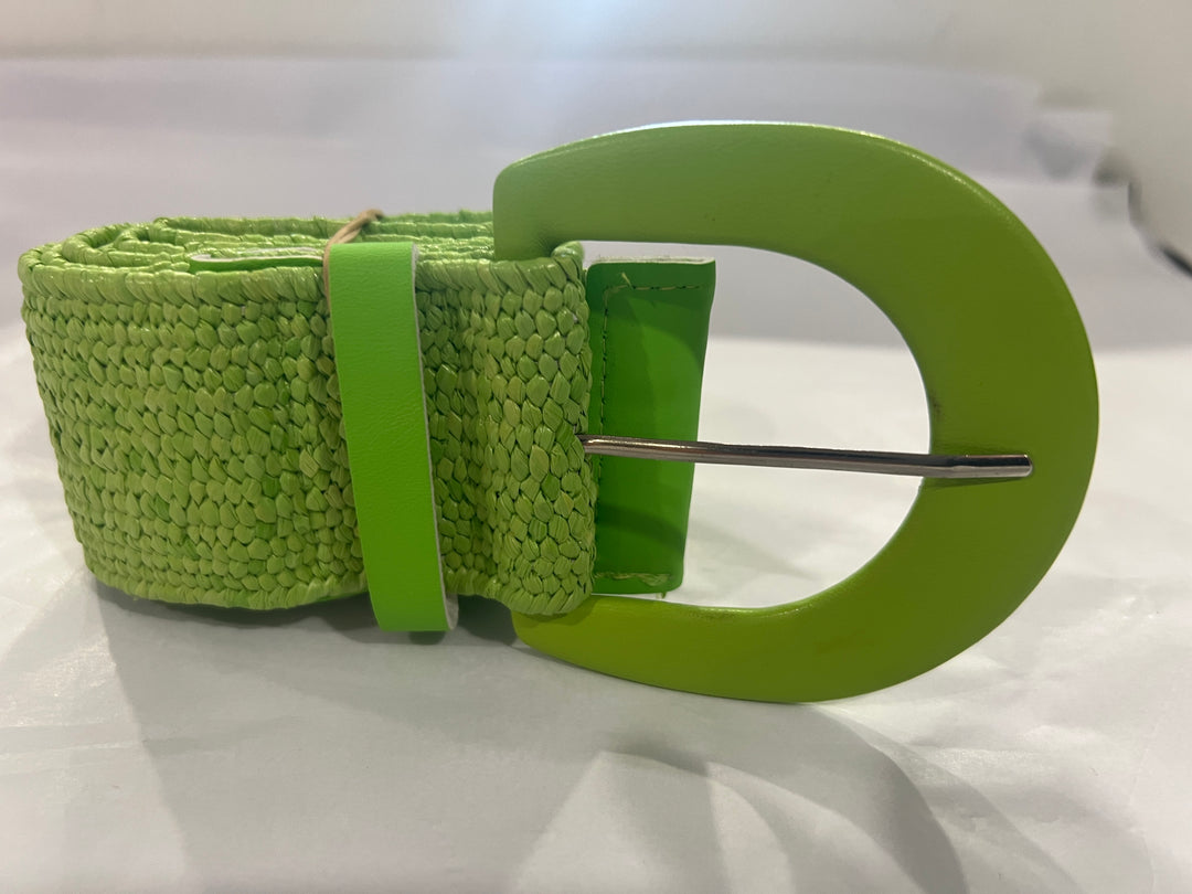 Lime Green Elasticated Belt