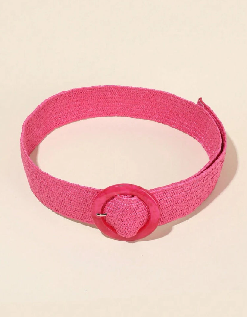 Pink Elasticated Belt