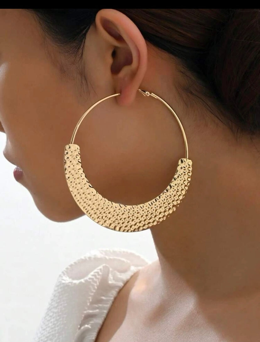 Large Gold Hoop Earrings