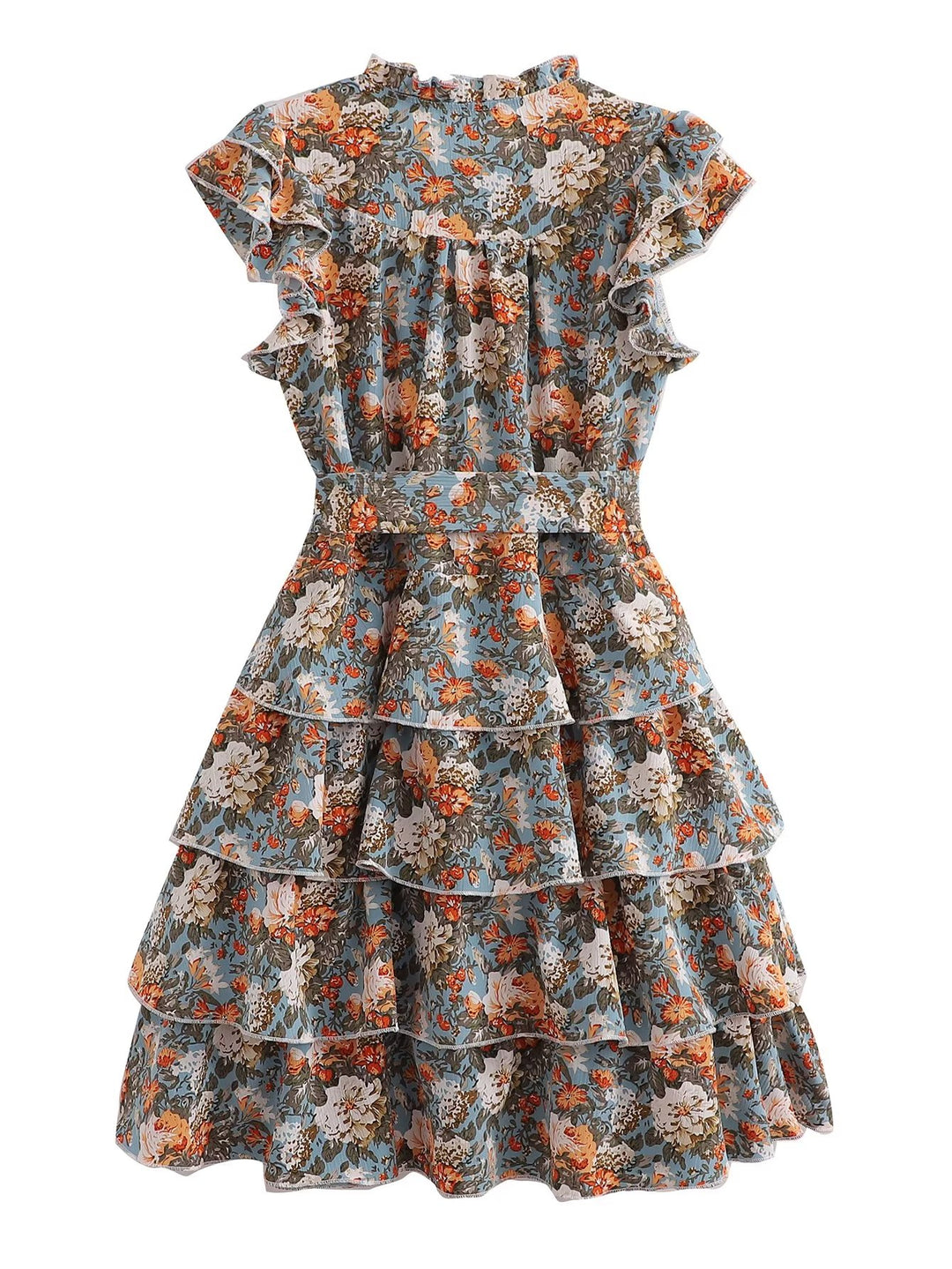 Women Summer Multi Layer Ruffled A line Dress