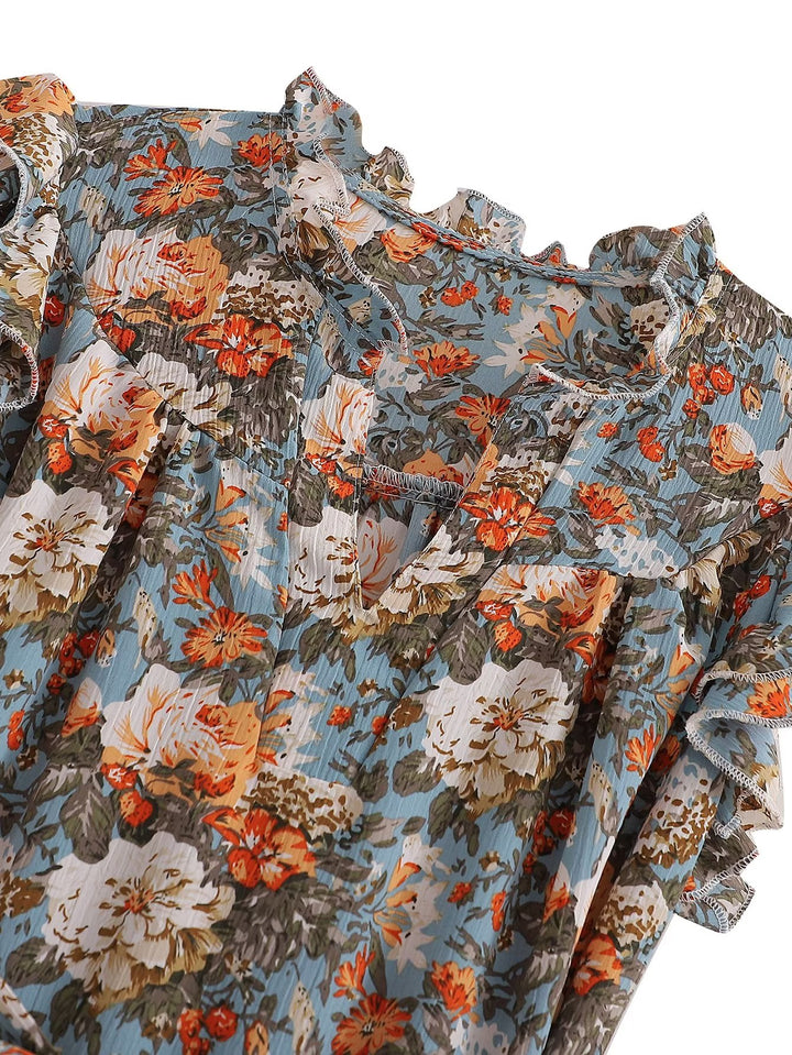 Women Summer Multi Layer Ruffled A line Dress