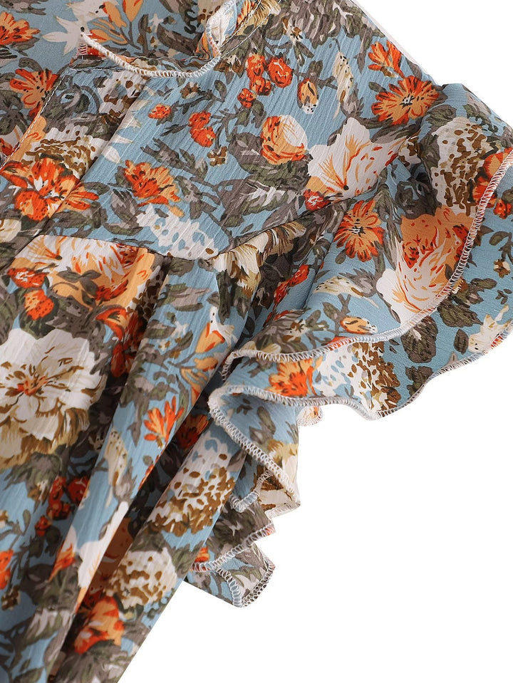 Women Summer Multi Layer Ruffled A line Dress