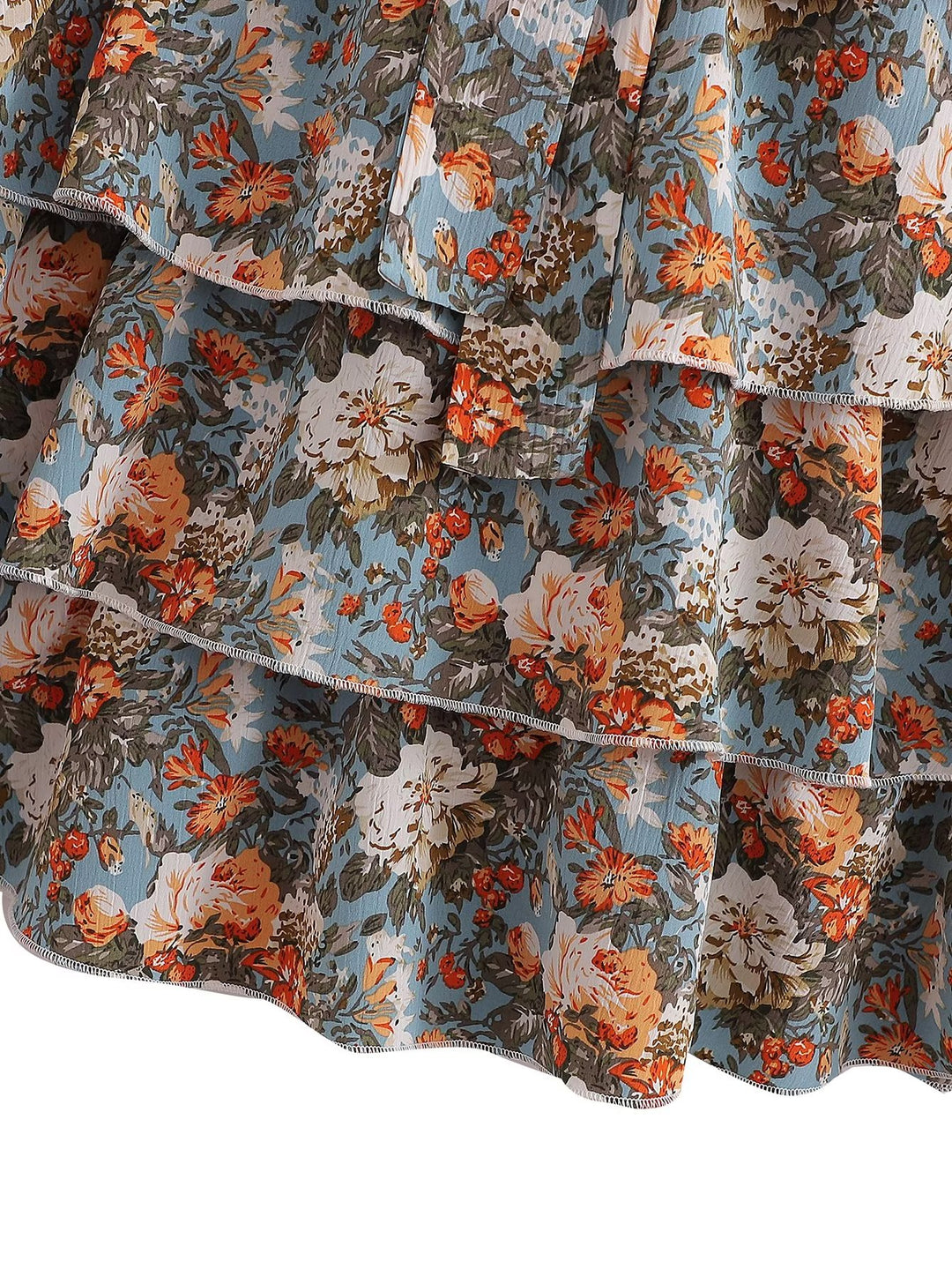 Women Summer Multi Layer Ruffled A line Dress