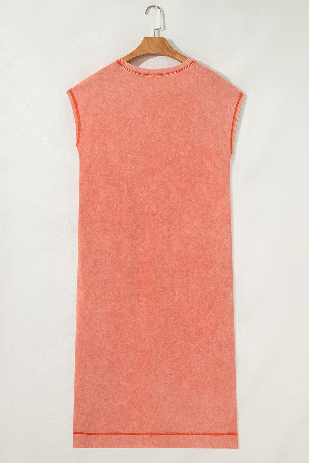 Wisteria Mineral Wash Pocketed T-shirt Dress