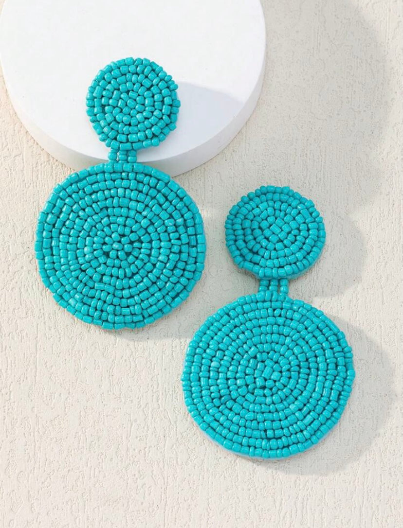 Turquoise Beaded Earrings