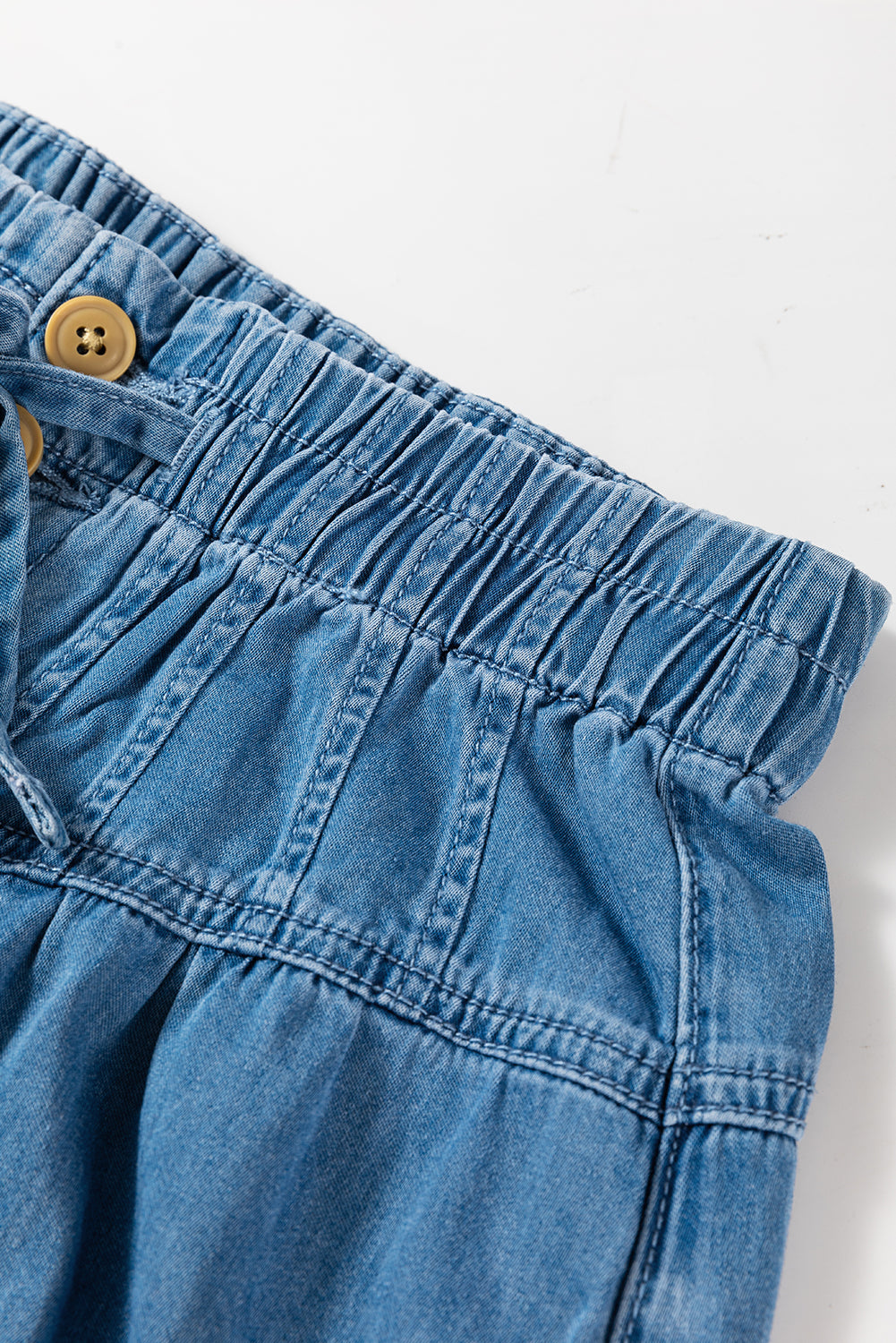 Carbon Grey Mineral Wash Button High Waist Wide Leg Jeans