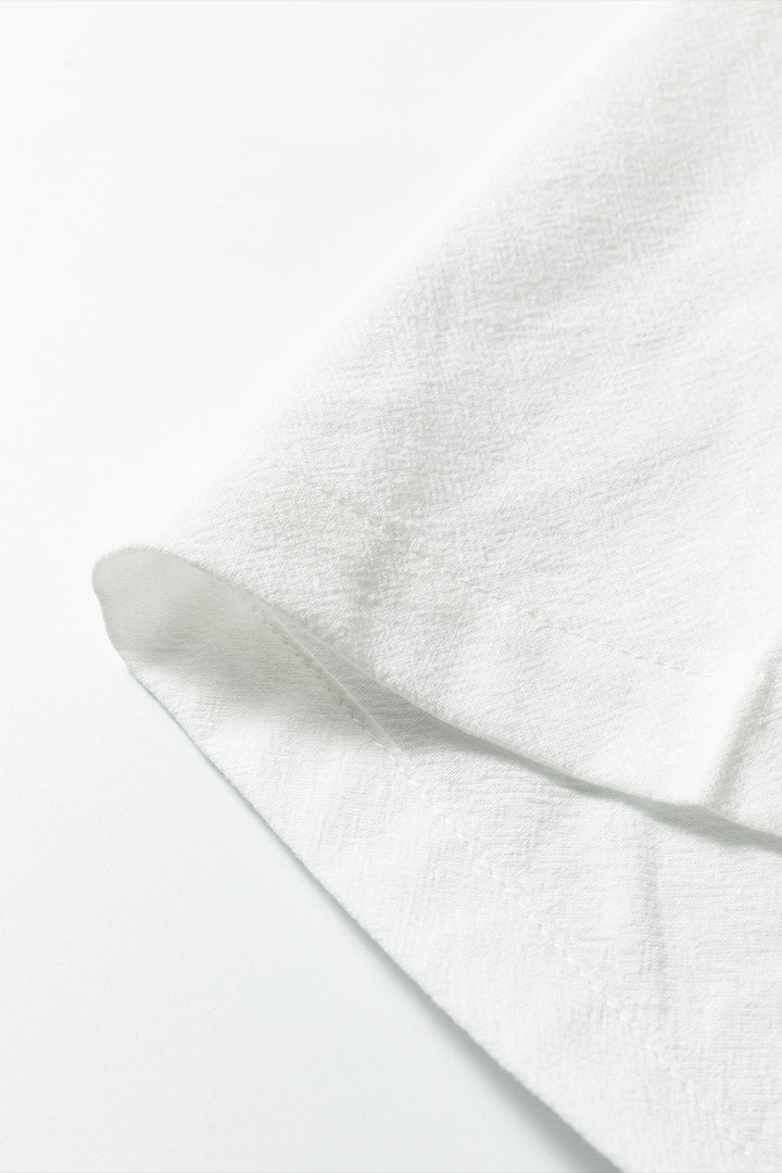 Jet Stream Drawstring Elastic Waist Button Pleated Detail Wide Leg Pants - Lulubelles Clothing and Accessories