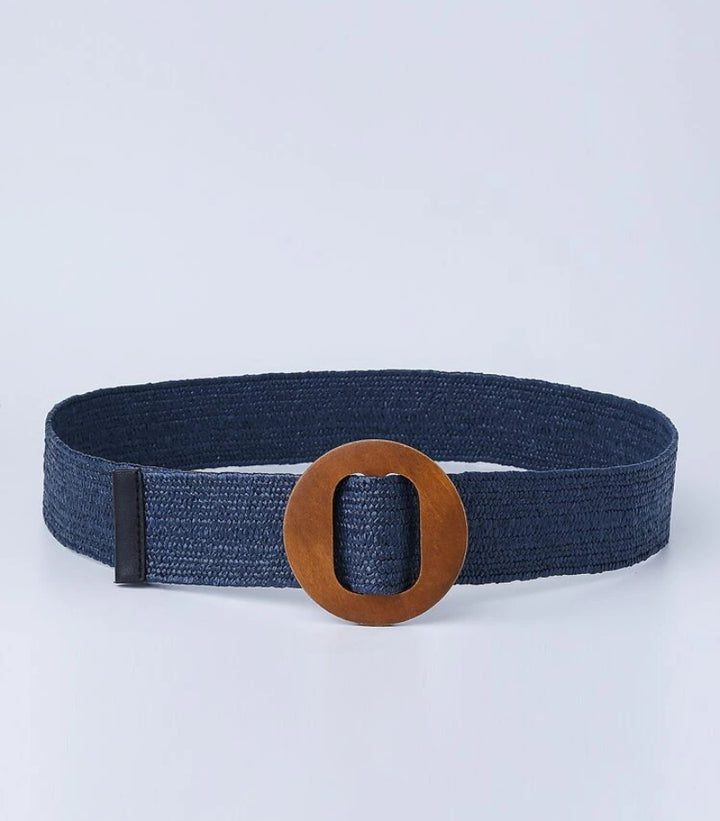 Navy Elasticated Belt