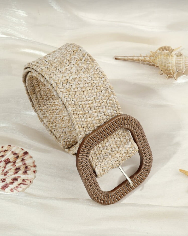 Neutral Square buckle Elasticated Belt