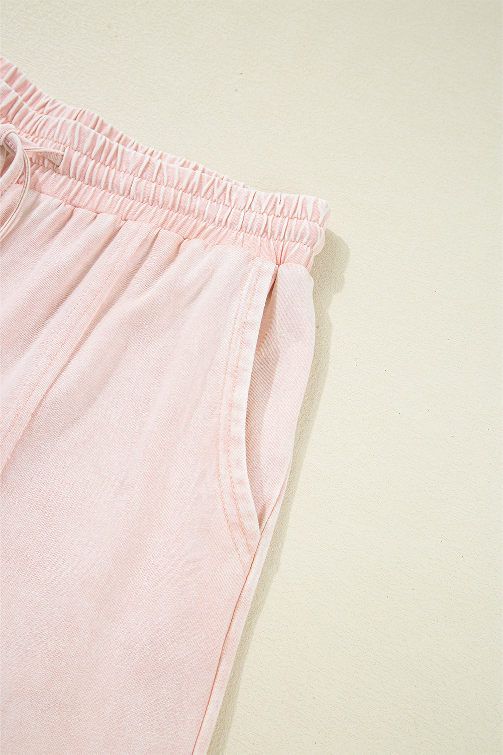 Pink Flower Patch Mineral Washed Cropped Wide Leg Pants - Lulubelles Clothing and Accessories