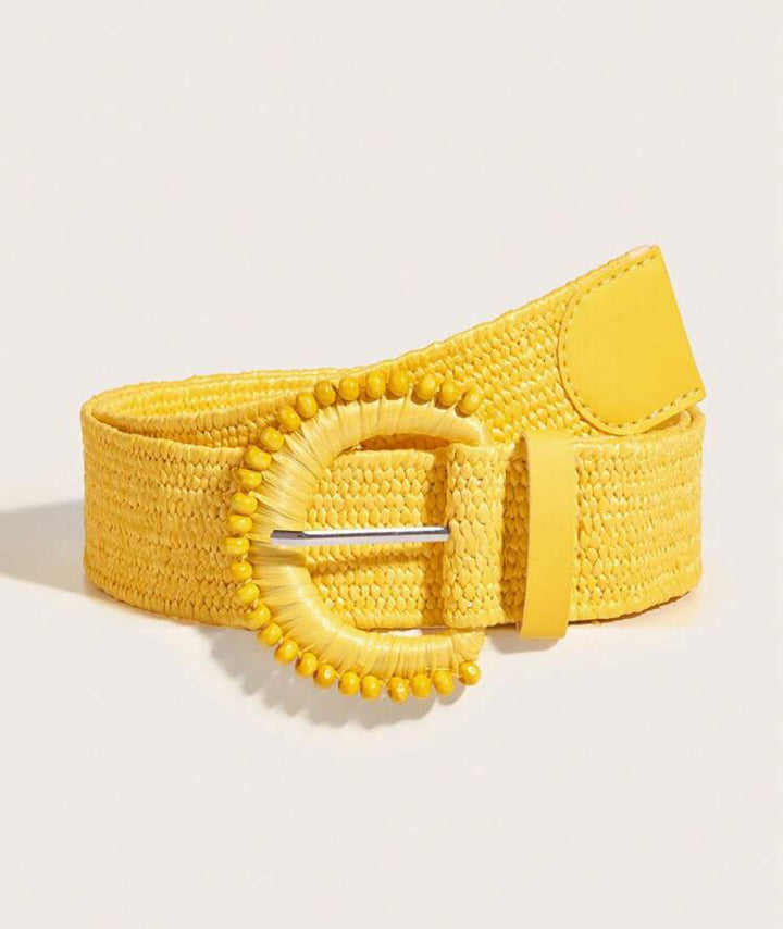 Yellow Elasticated Belt