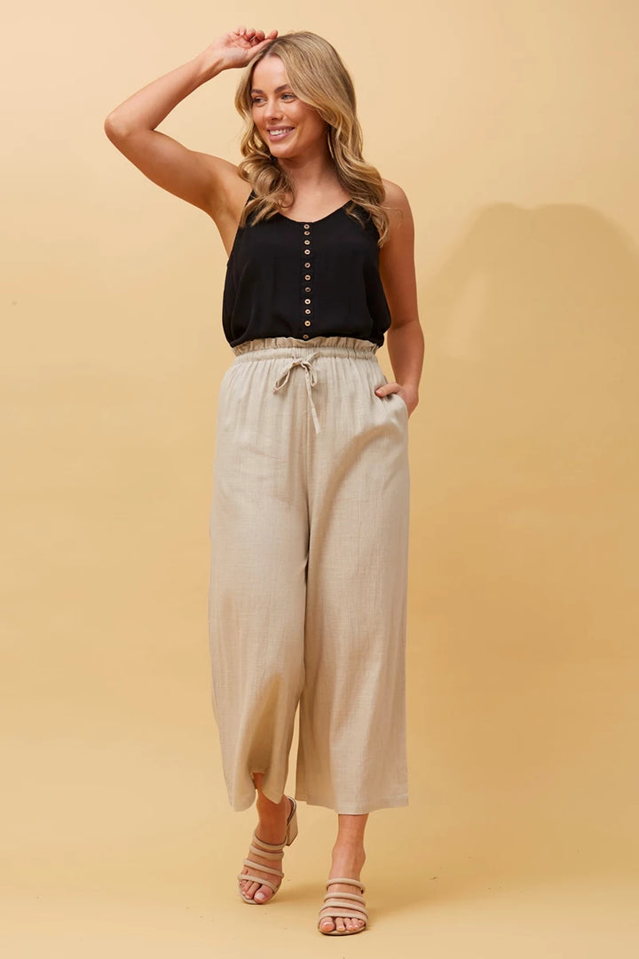 Natural Paperbag Waist Pants