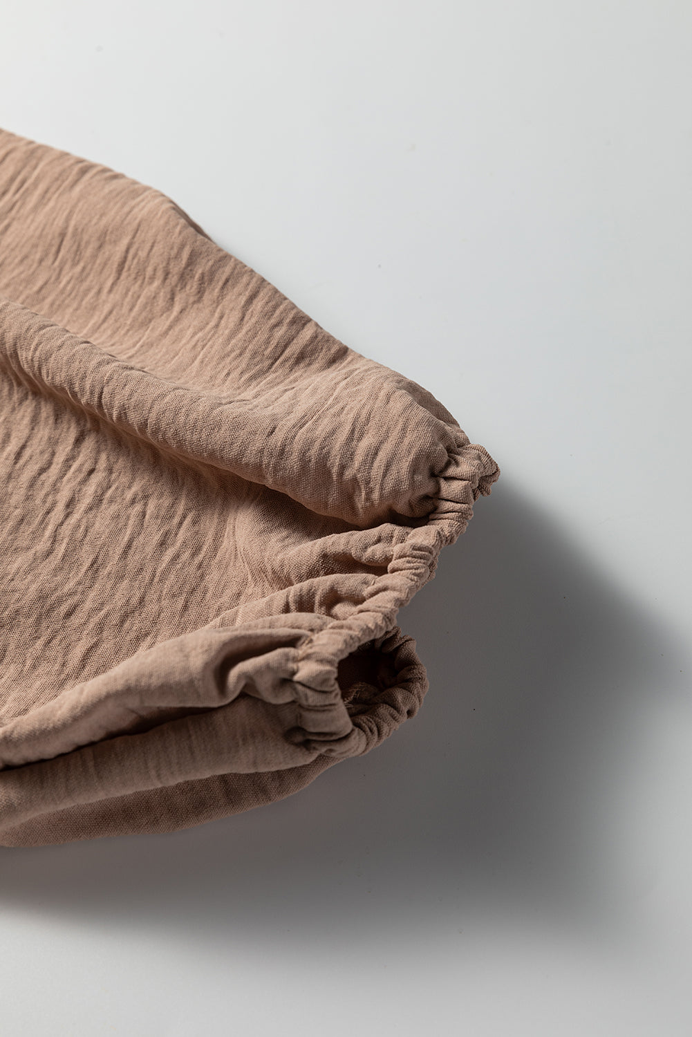 Smoke Gray Deep V Neck Bubble Sleeve Smocked Mini Dress - Lulubelles Clothing and Accessories