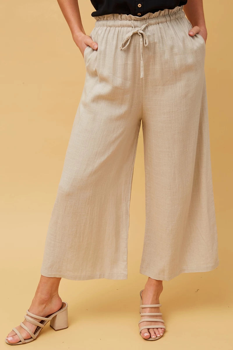 Natural Paperbag Waist Pants