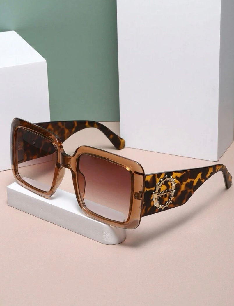 Brown Tortoiseshell Square Sunglasses