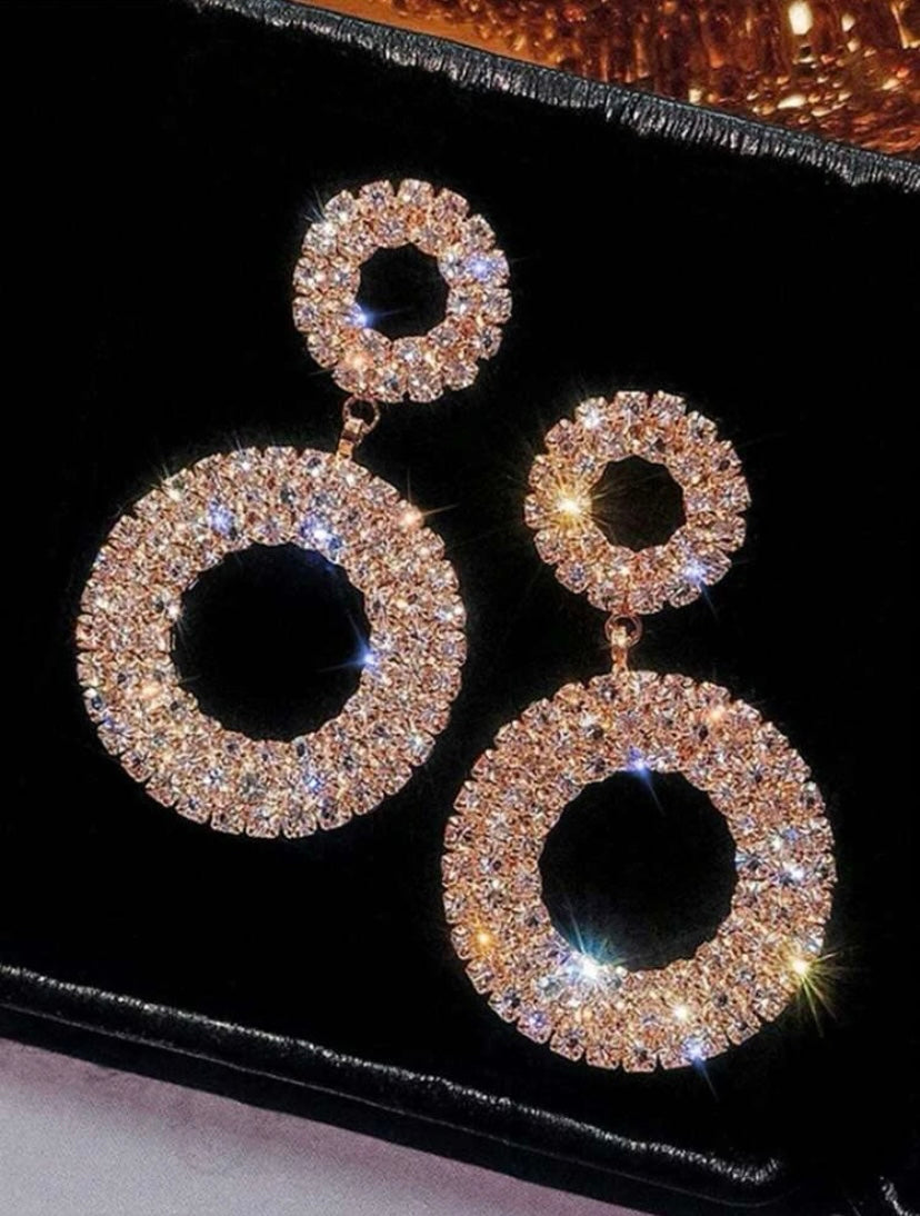 Gold Diamante Earrings