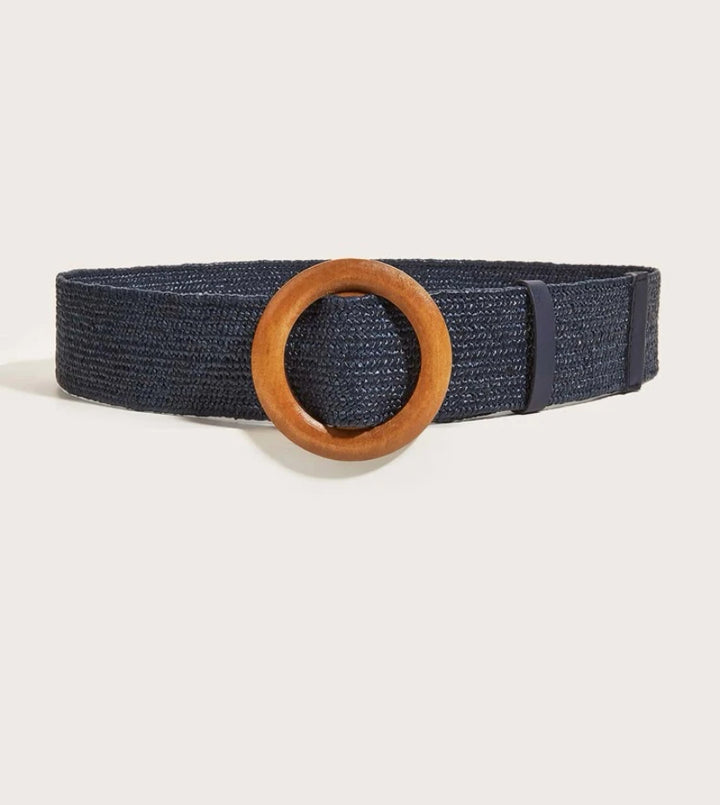 Navy Elasticated Belt