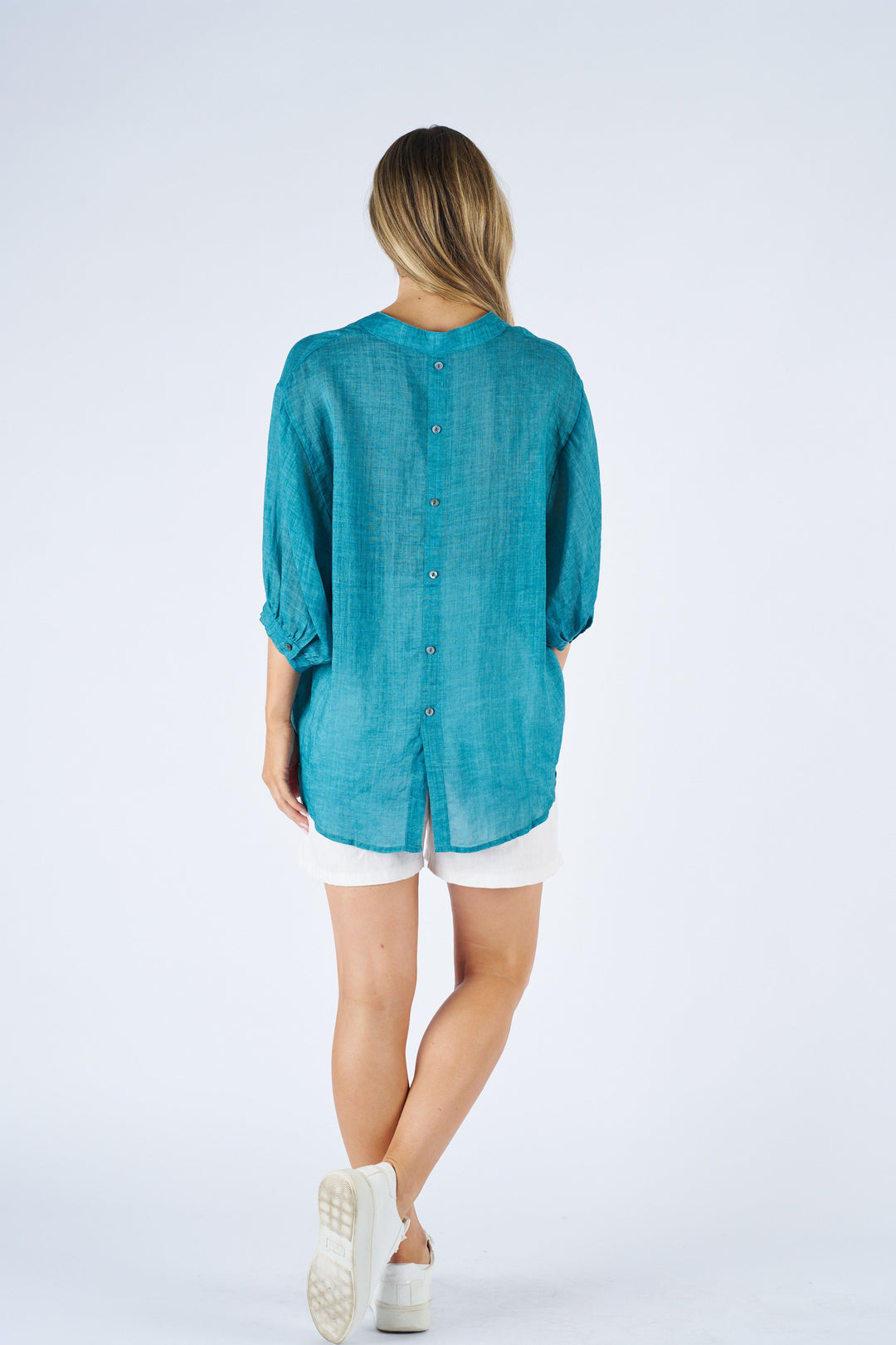 Ultimate Staple - Teal Linen Shirt