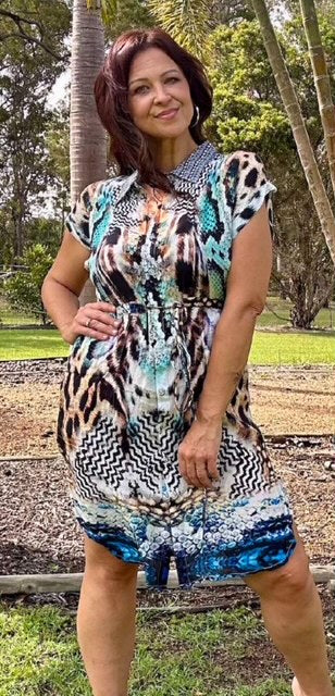 St Kitts Amazon Bling Short Dress