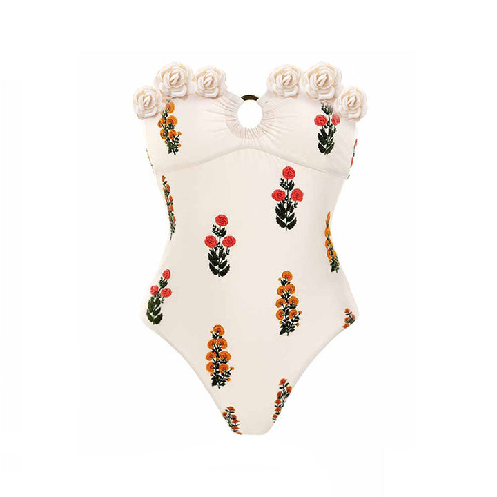 Rose One-Piece Swimsuit