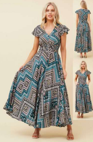 Bonnie Motif Maxi Dress