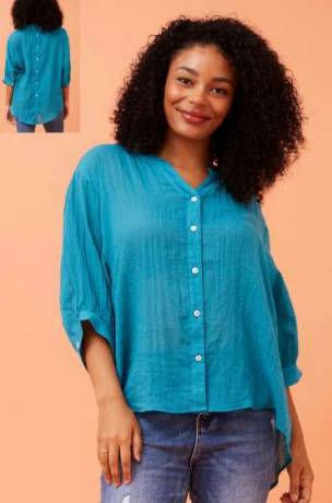 Emma Turquoise Shirt