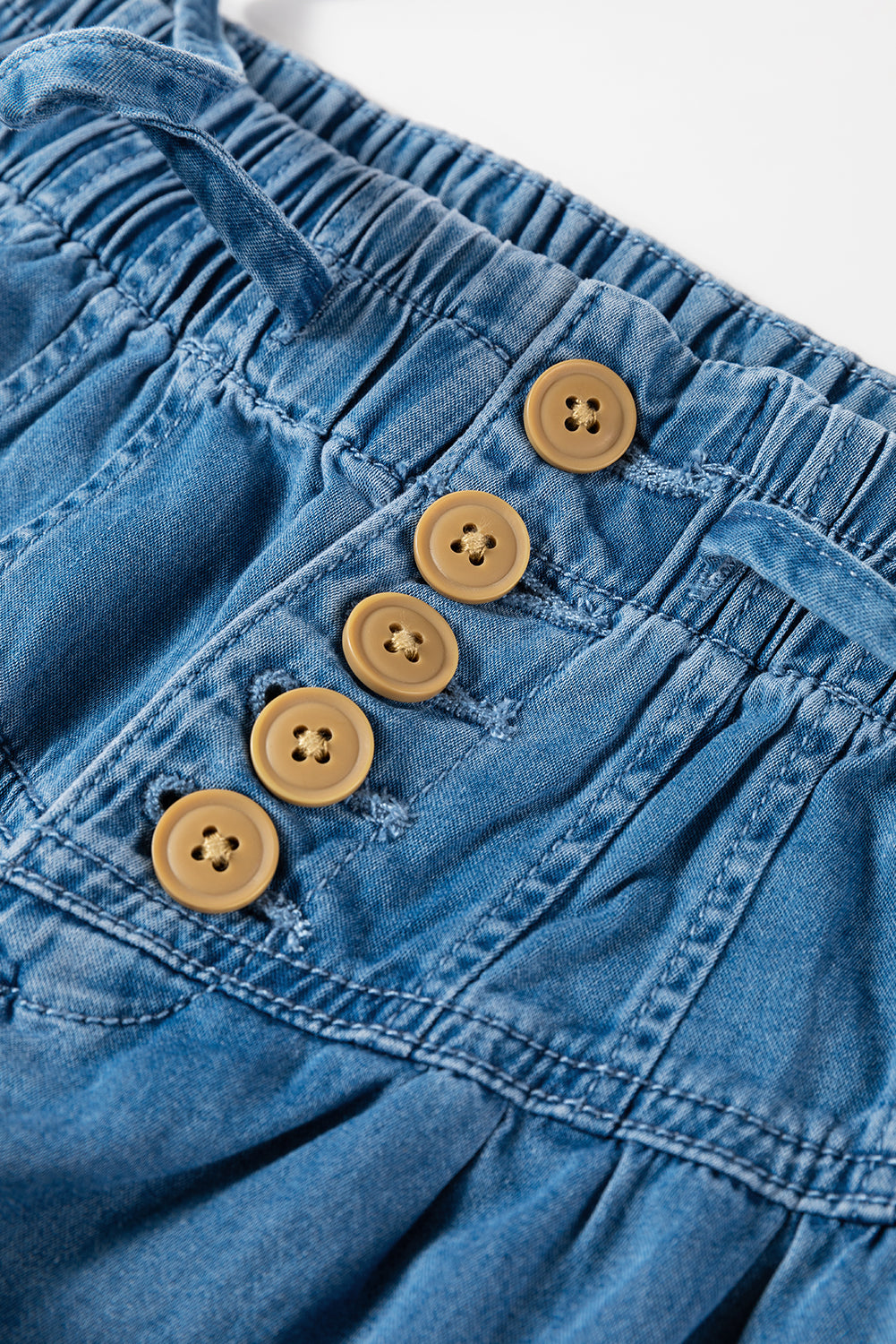 Carbon Grey Mineral Wash Button High Waist Wide Leg Jeans