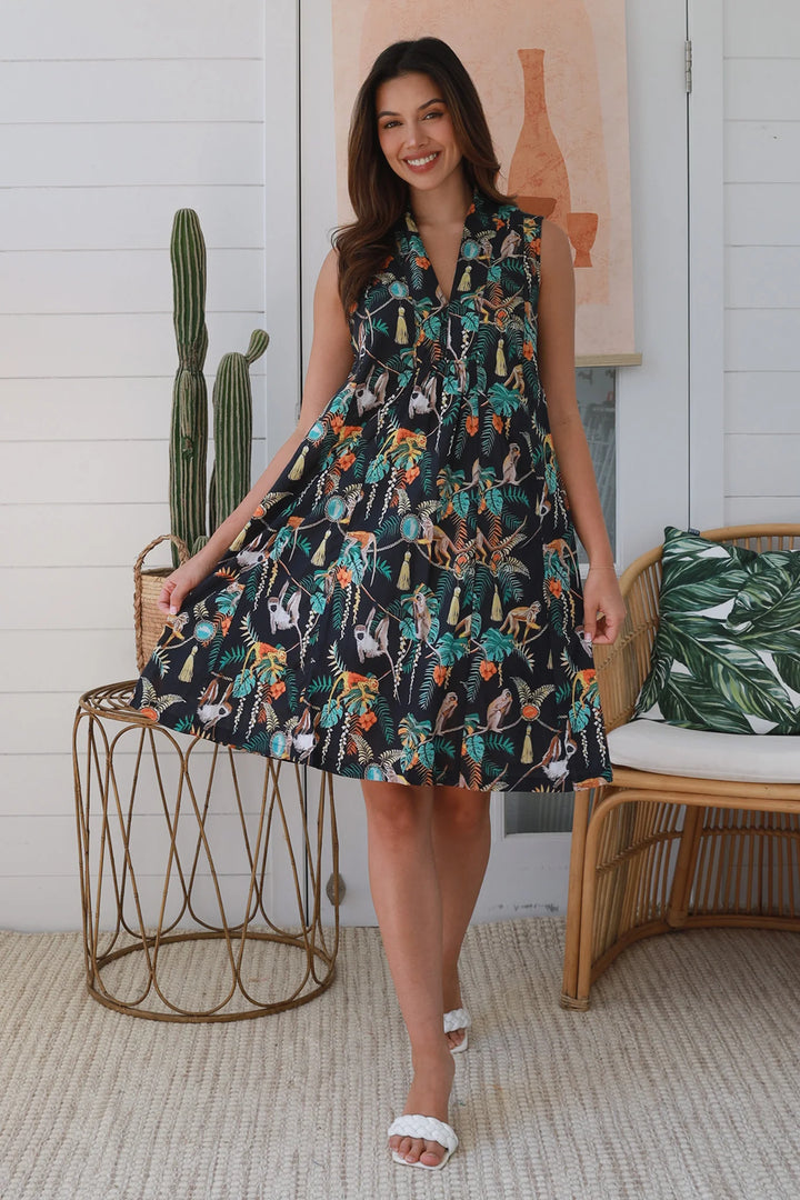 Alissa Green Motif Dress