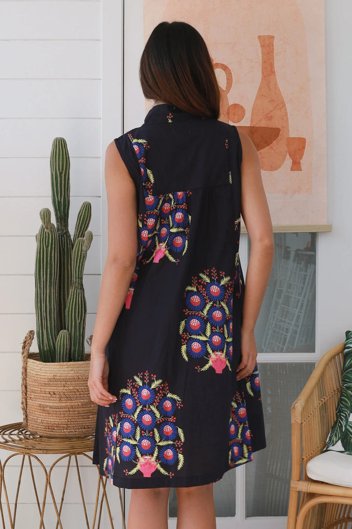 Alissa Black Motif Dress