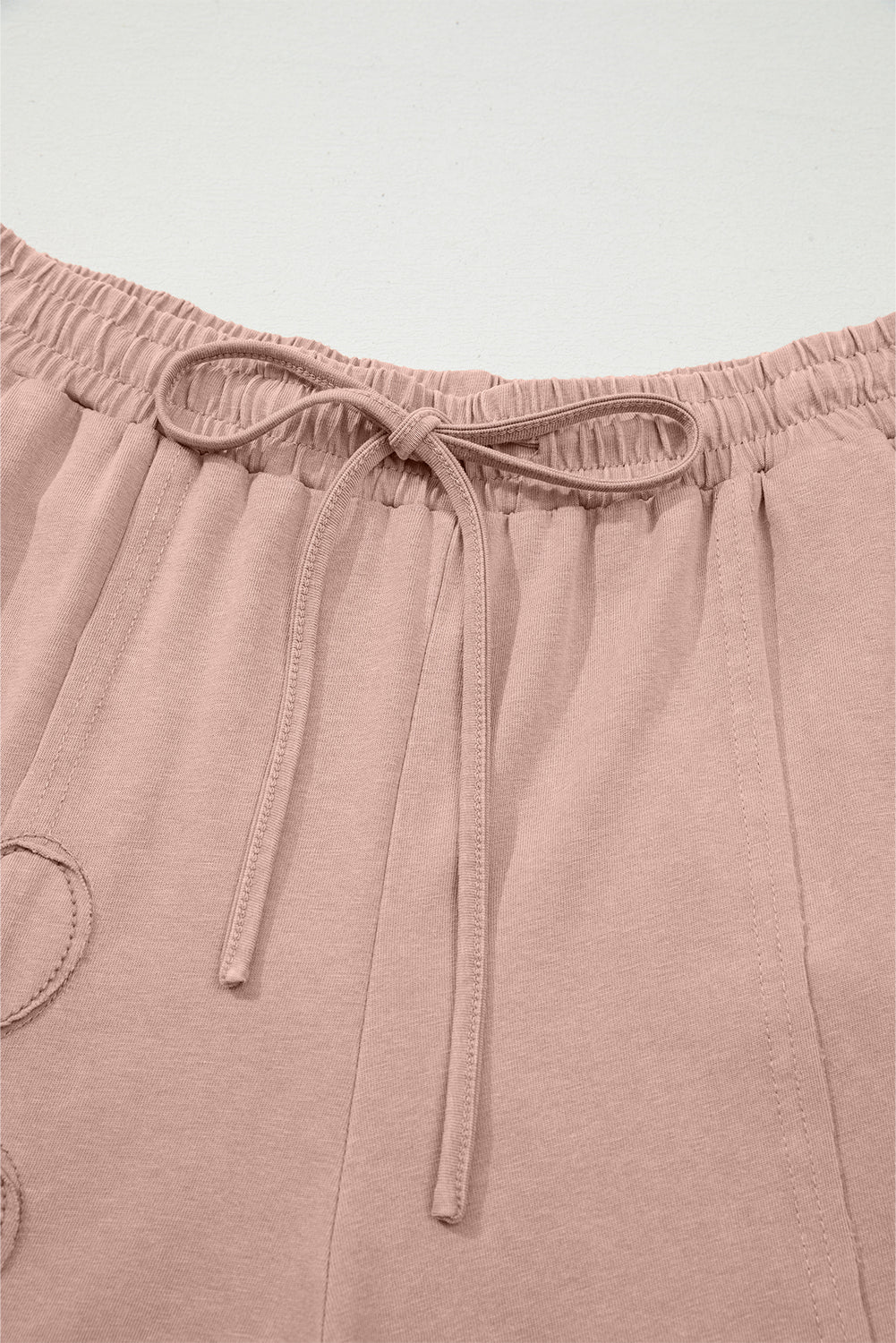 Buckskin Flower Patch Mineral Washed Terry Knit Cropped Wide Leg Pants - Lulubelles Clothing and Accessories