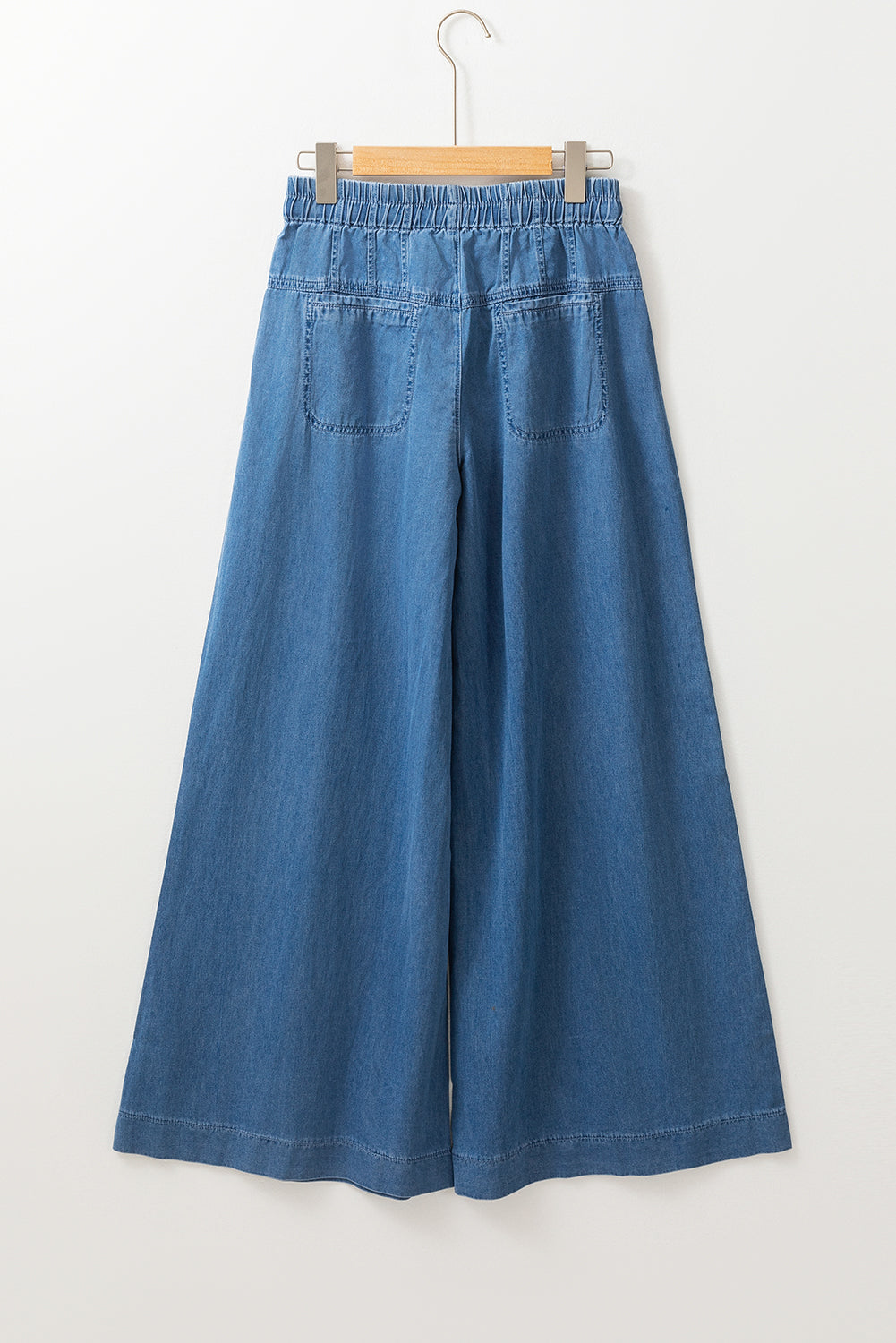 Carbon Grey Mineral Wash Button High Waist Wide Leg Jeans