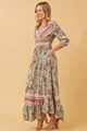 Gina Green Pink Maxi Dress