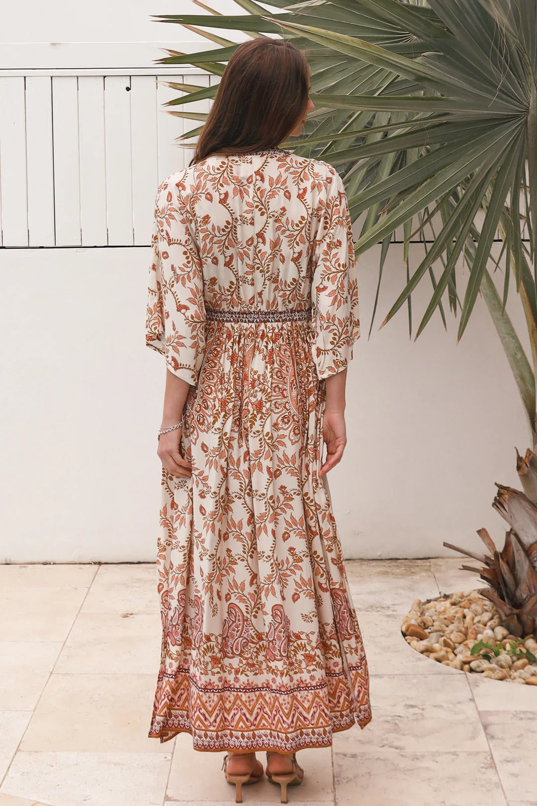 Jessiah Natural Midi Dress