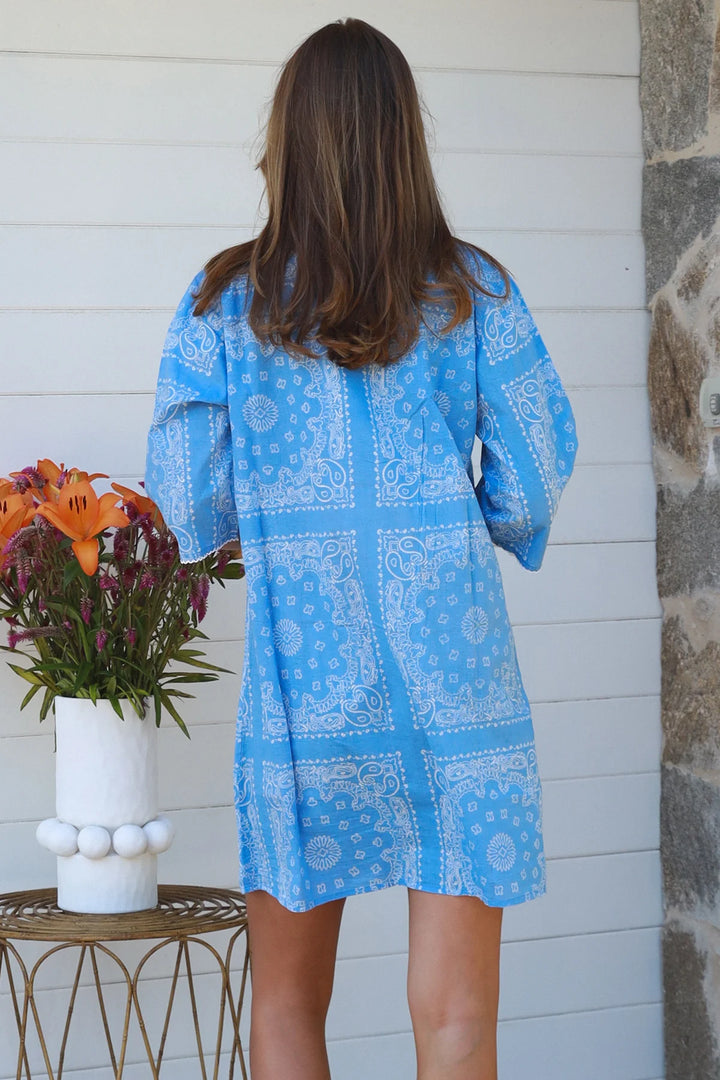 Sarah Baby Blue Shift Dress