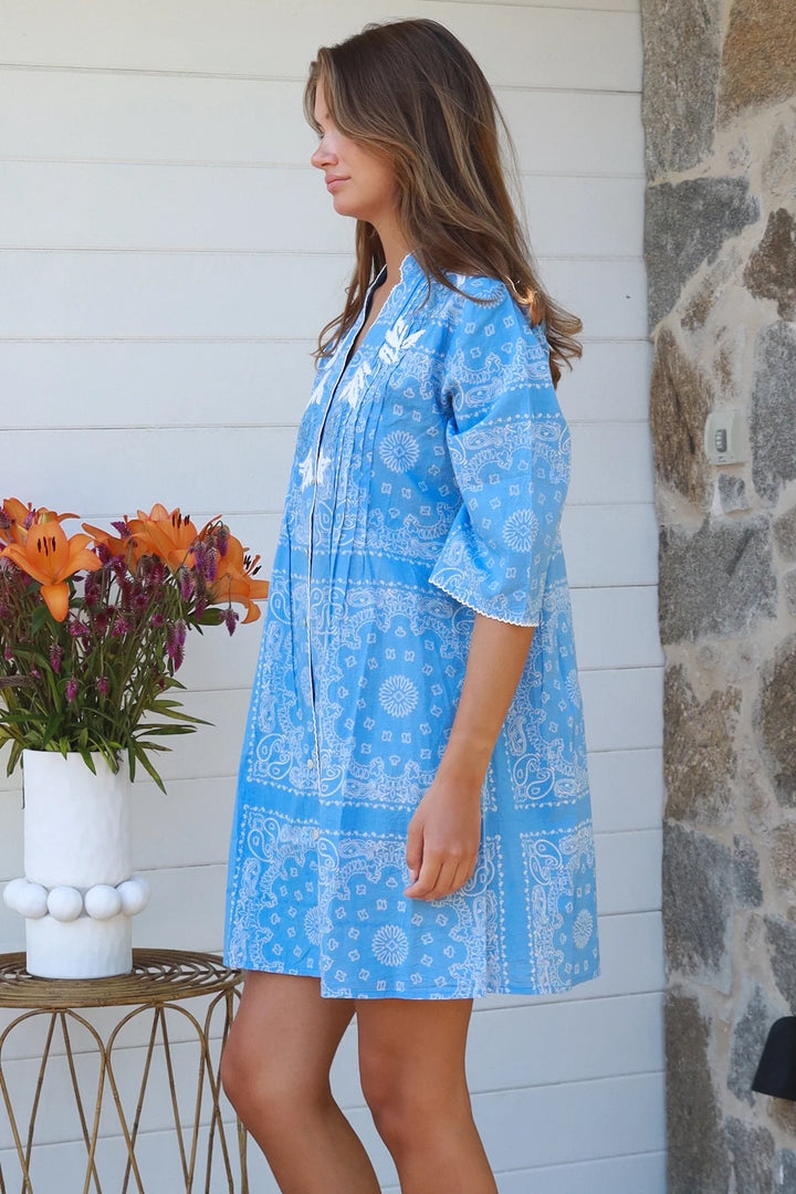 Sarah Baby Blue Shift Dress