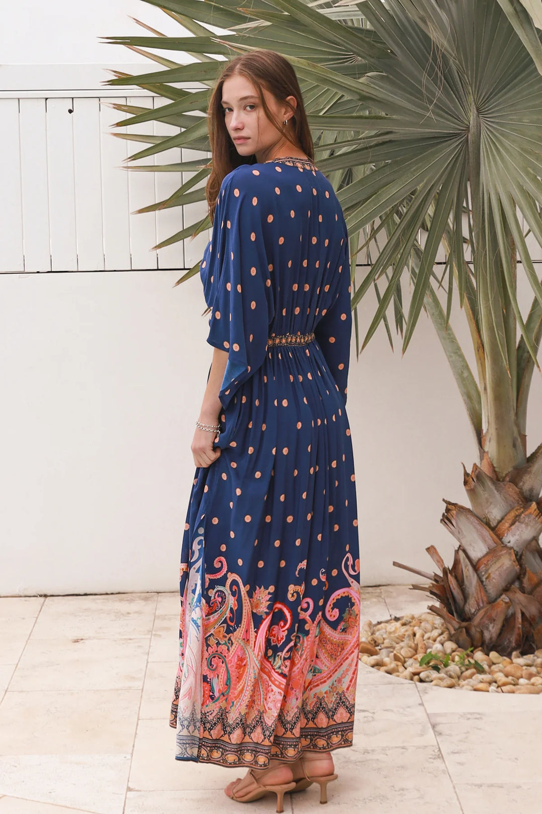 Sofia Navy Midi Dress