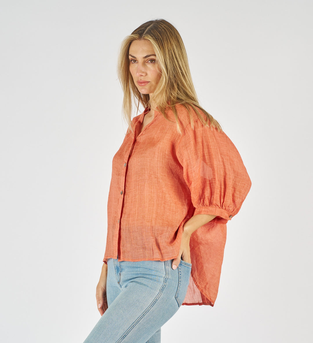 Ultimate Staple - Terracotta Linen Shirt