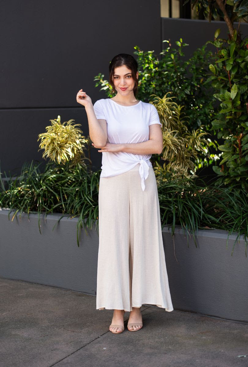 Natural Flare Leg Culottes